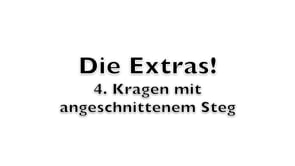 Kragen mit angeschnittenem Steg