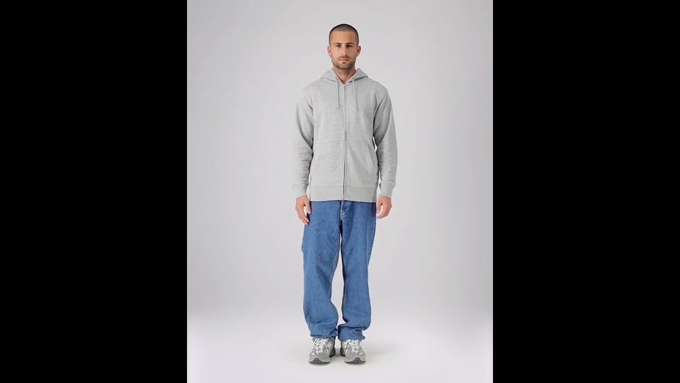 SWEAT CHINE ZIPPE MIXTE PERSONNALISABLE 'CONNECTOR 2.0'
