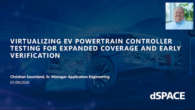 Virtualizing EV powertrain controller testing for expanded coverage and early verification