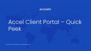 Accel Client Portal – Quick Peek