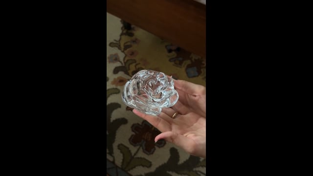 Peso Flor Rosa Transparente