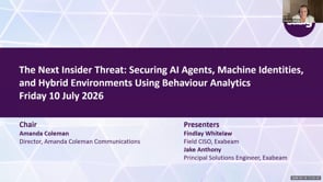 SASIG Webinar - The Next Insider Threat: Securing AI Agents, Machine Identities, and Hybrid Environments ... 2026-07-10 10:00:03