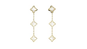 Roberto Coin Venetian Princess Mother-of-Pearl Drop Earrings in 18kt Yellow Gold