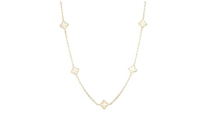 Roberto Coin Venetian Princess Mother-of-Pearl Station Necklace in 18kt Yellow Gold