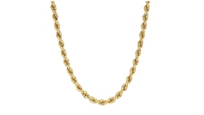 14kt Yellow Gold-Plated Rope-Chain Necklace