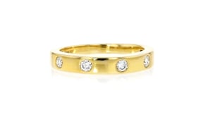 .30 ct. t.w. Lab-Grown Diamond Ring in 18kt Gold Over Sterling