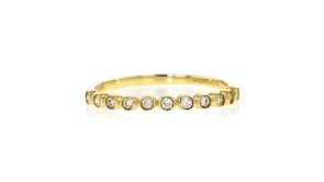 .15 ct. t.w. Bezel-Set Lab-Grown Diamond Ring in 10kt Yellow Gold