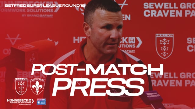 “That Was a Really Poor Performance” Wakefield Trinity Post-Match Press - Willie Peters