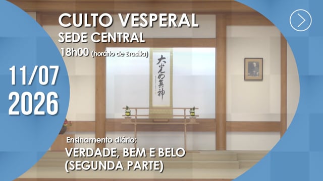 Capa do vídeo do “Culto Vesperal | Sede Central - 11/07/2026”.