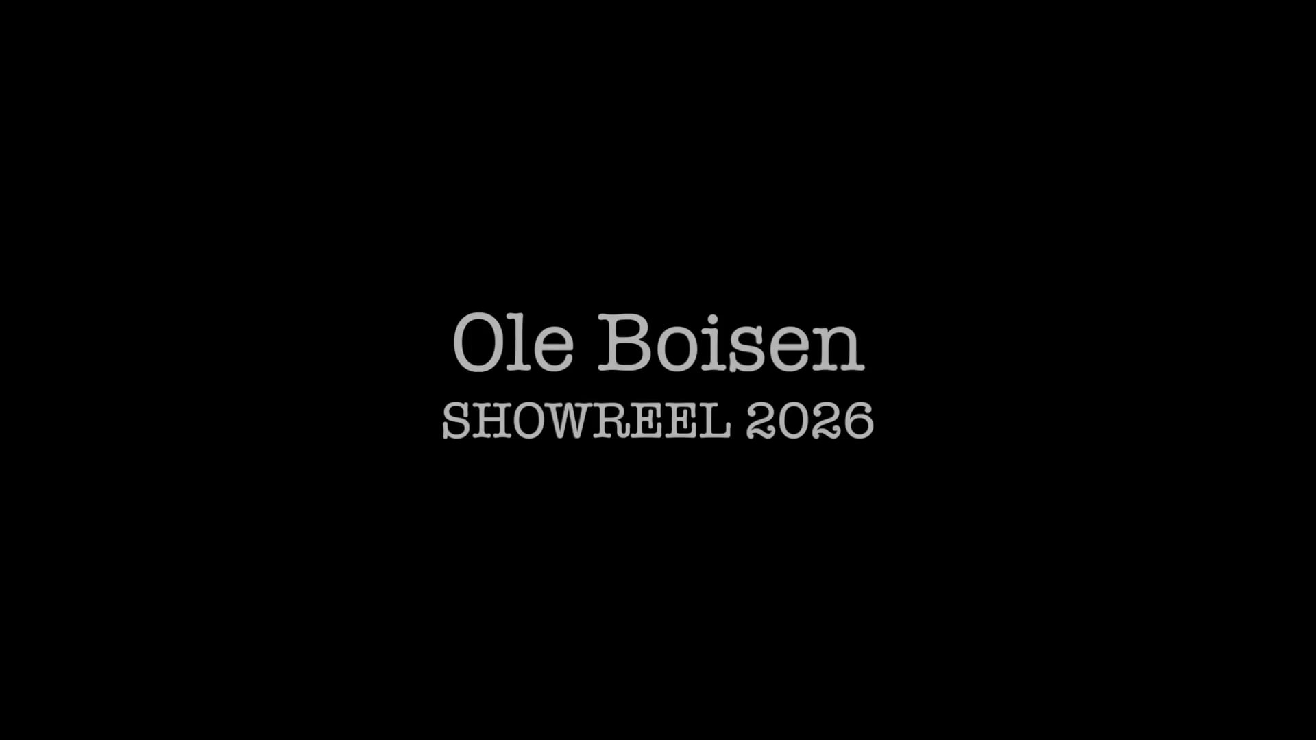 Ole Boisen Showreel.mp4