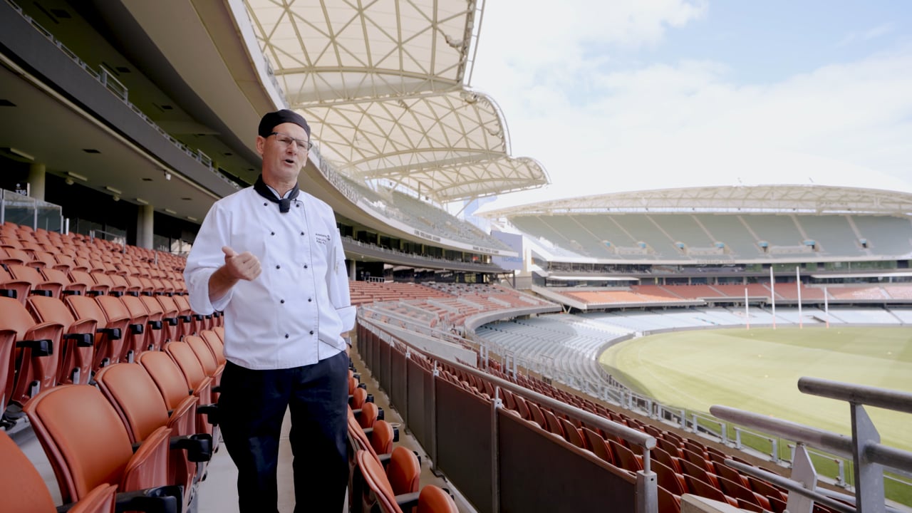 Cookers Oils testimonial at Adelaide Oval