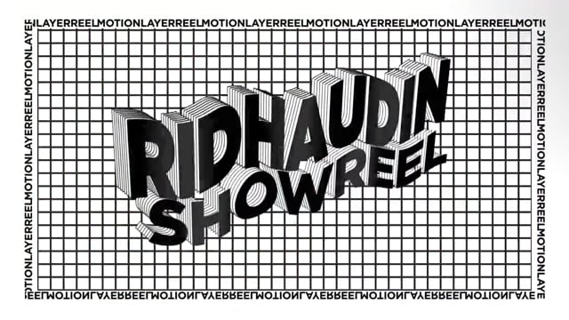RIDHAUDIN SHOWREEL 2026 Cover Image