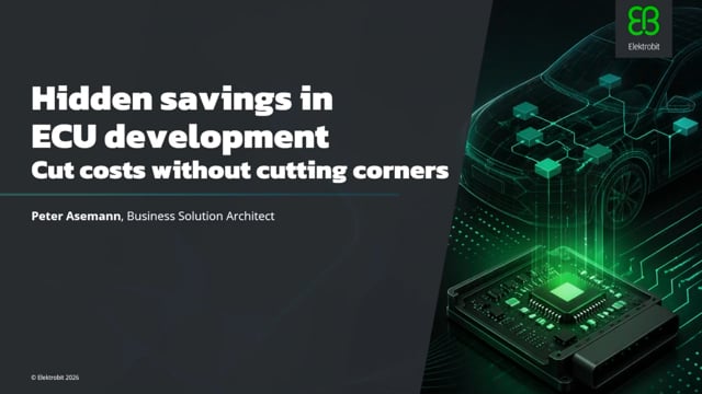 Hidden savings in ECU development: Cut costs without cutting corners
