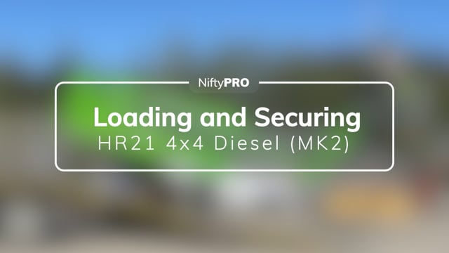 HR21 4x4 Diesel (MK2) Loading & Securing Guide