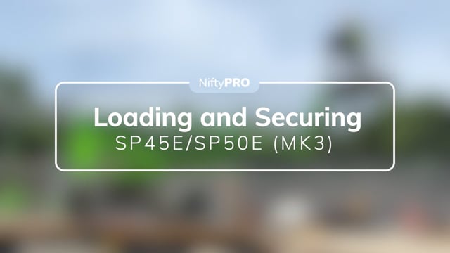 SP45E/SP50E (MK3) Loading & Securing Guide