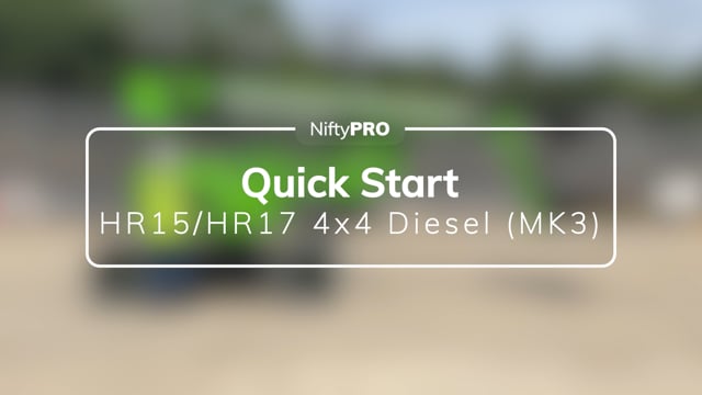 HR15/HR17 4x4 Diesel (MK3) Quick Start Guide