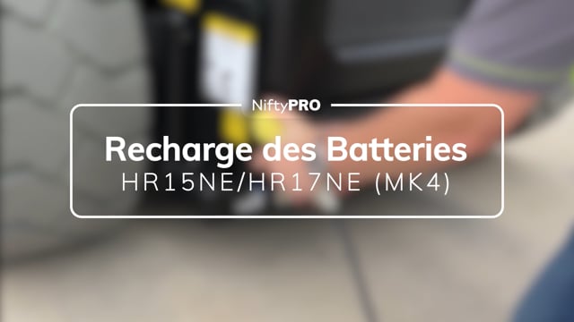 Guide de recharge des batteries de la HR15NE/HR17NE (MK4)