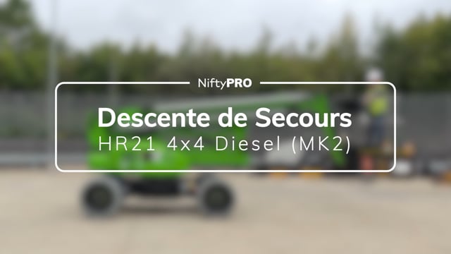 Guide de descente de secours de la HR21 4x4 Diesel (MK2)