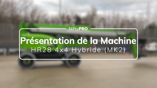 Présentation de la machine HR28 4x4 Hybride (MK2)