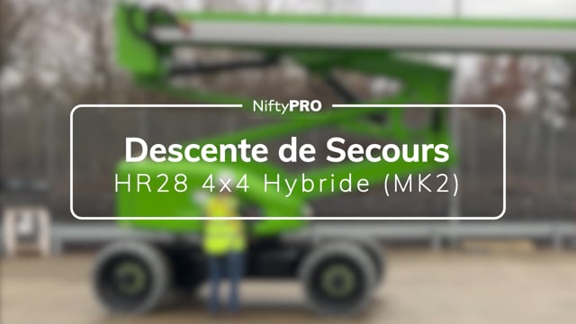 Guide de descente de secours de la HR28 4x4 Hybride (MK2)
