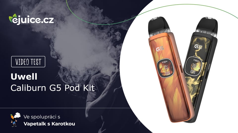 Uwell Caliburn G5 Pod Kit - video test (CZ)