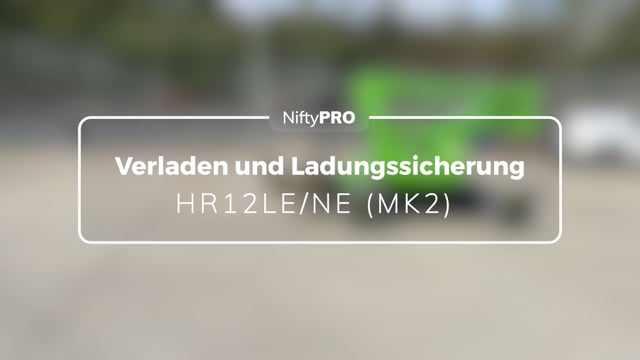 Anleitung zu Verladen und Ladungssicherung für HR12LE/NE (MK2)