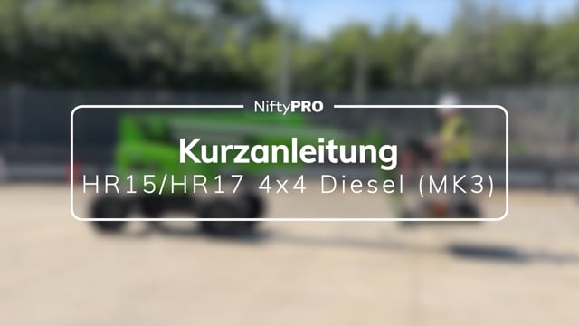 Kurzanleitung für HR15/HR17 4x4 Diesel (MK3)