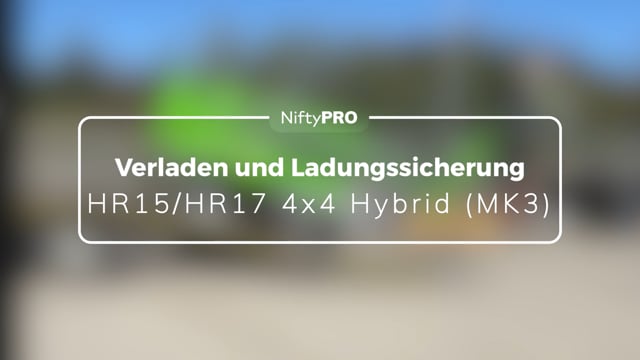 Anleitung zu Verladen und Ladungssicherung für HR15/HR17 4x4 Hybrid (MK3)