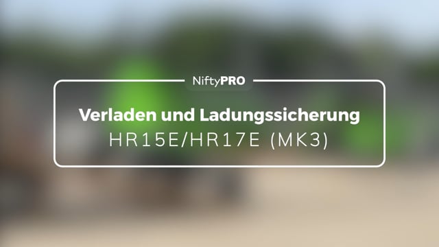 Anleitung zu Verladen und Ladungssicherung für HR15E/HR17E (MK3)