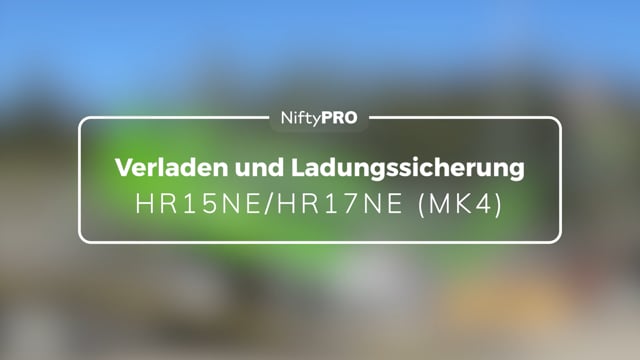 Anleitung zu Verladen und Ladungssicherung für HR15NE/HR17NE (MK4)