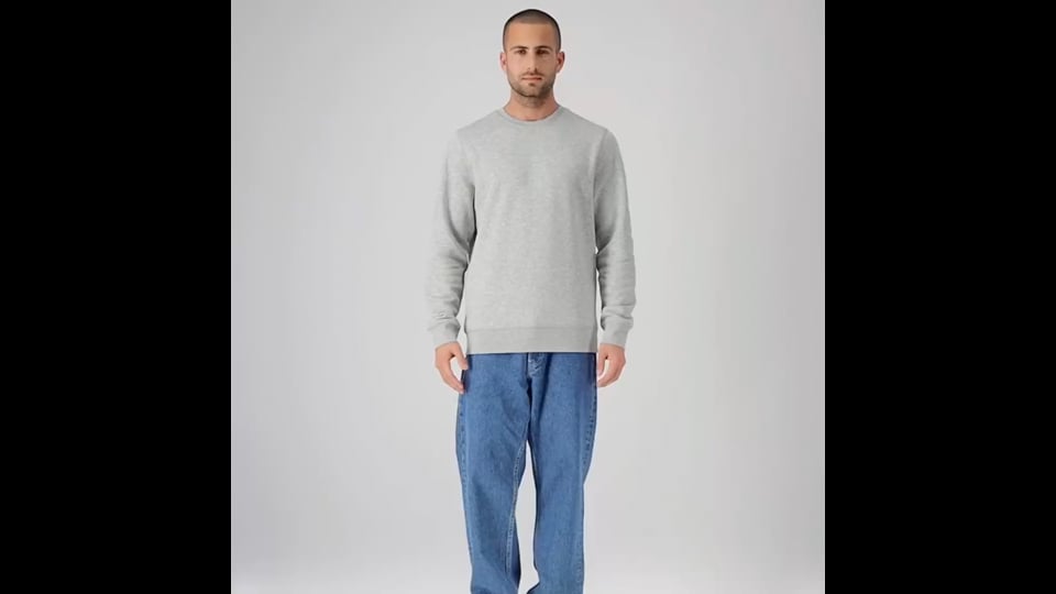 SWEAT MIXTE COL ROND S/S® PERSONNALISABLE 'ROLLER'