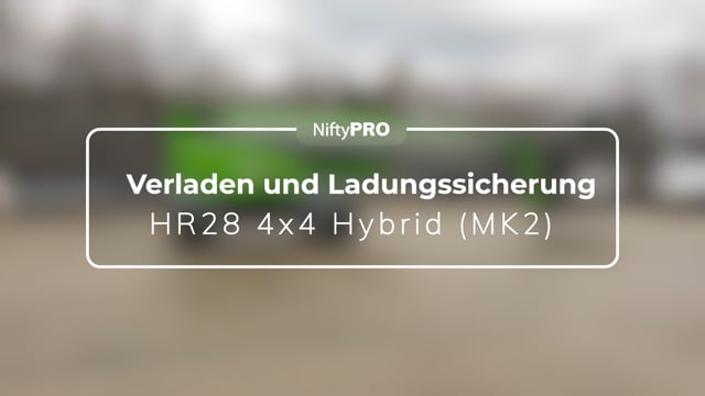 Anleitung zu Verladen und Ladungssicherung für HR28 4x4 Hybrid (MK2)