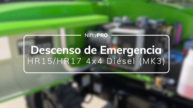 Guía de descenso de emergencia de la HR15/HR17 4x4 Diésel (MK3)