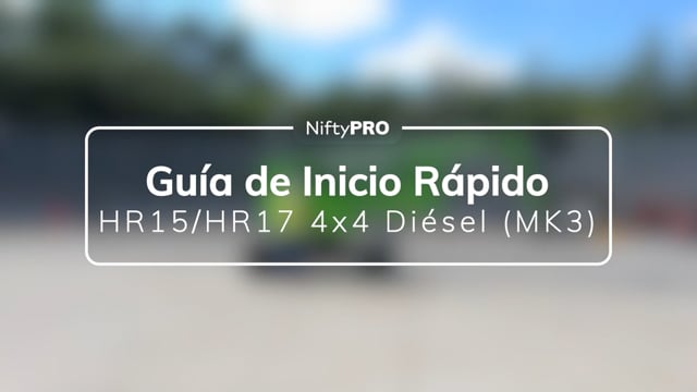 Guía de inicio rápido de la HR15/HR17 4x4 Diésel (MK3)