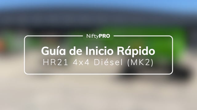 Guía de inicio rápido de la HR21 4x4 Diésel (MK2)