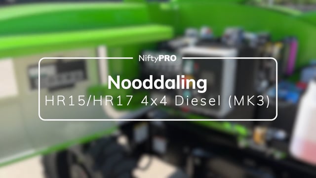 Nooddalinggids voor de HR15/HR17 4x4 Diesel (MK3)