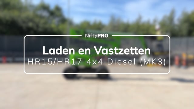 Gids voor laden en vastzetten van de HR15/HR17 4x4 Diesel (MK3)