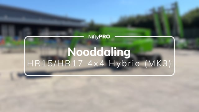 Nooddalinggids voor de HR15/HR17 4x4 Hybrid (MK3)
