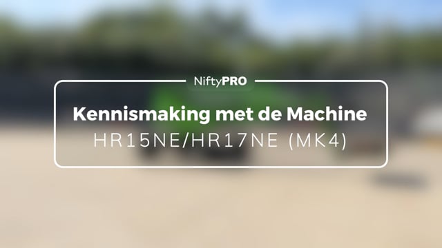 Kennismaking met de machine HR15NE/HR17NE (MK4)