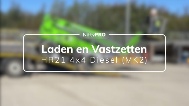 Gids voor laden en vastzetten van de HR21 4x4 Diesel (MK2)