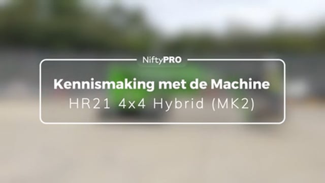 Kennismaking met de machine HR21 4x4 Hybrid (MK2)