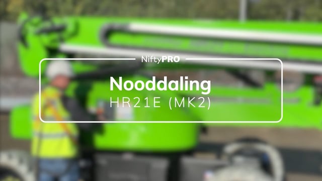 Nooddalinggids voor de HR21E (MK2)