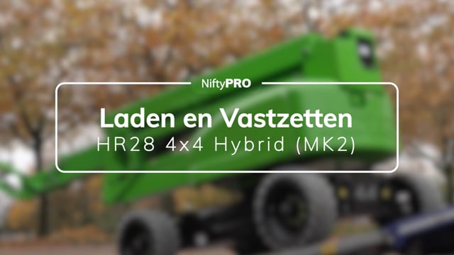 Gids voor laden en vastzetten van de HR28 4x4 Hybrid (MK2)