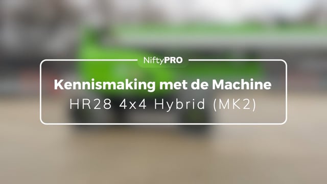 Kennismaking met de machine HR28 4x4 Hybrid (MK2)