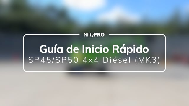 Guía de inicio rápido de la SP45/SP50 4x4 Diésel (MK3)