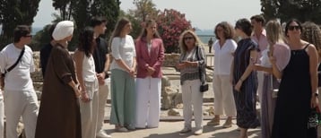 La familia Reial visita Empúries en l'acte de cloenda dels premis Princesa de Girona