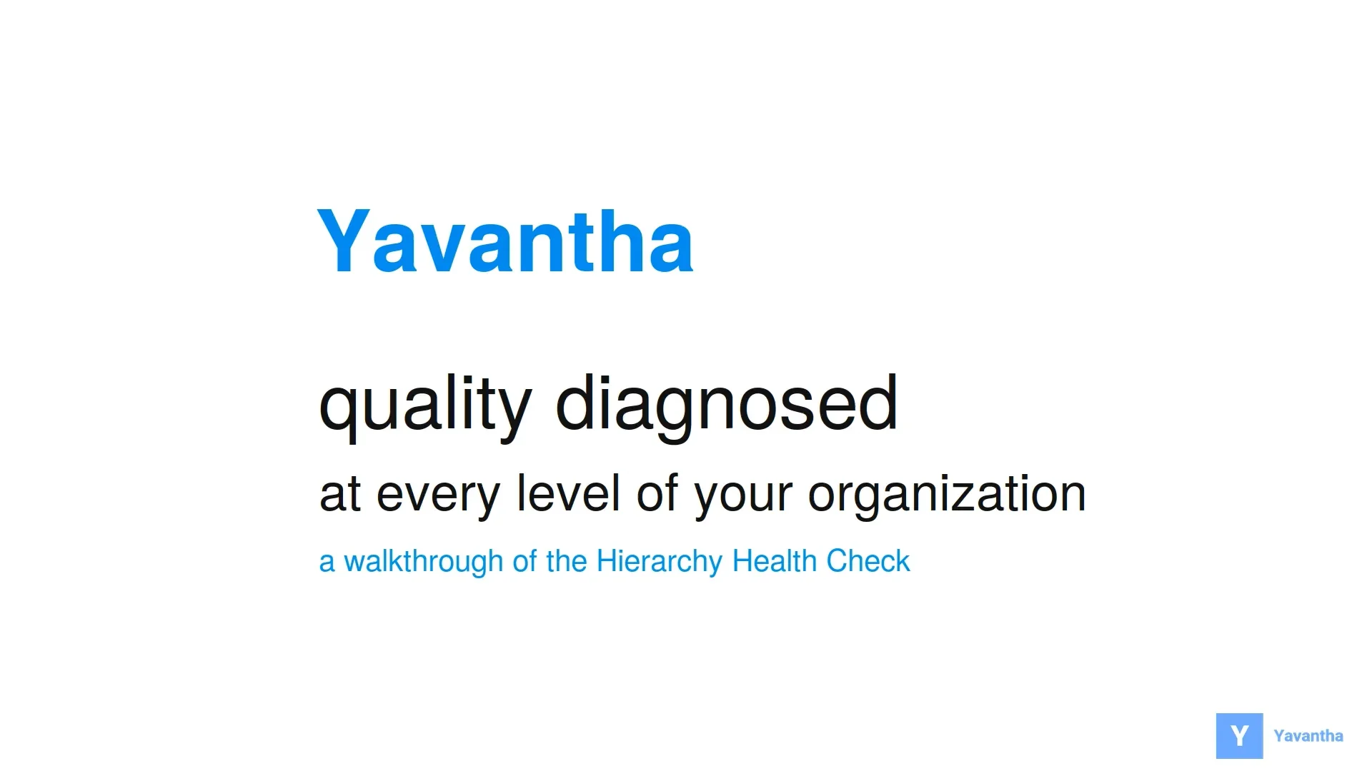 Hierarchy Health Check