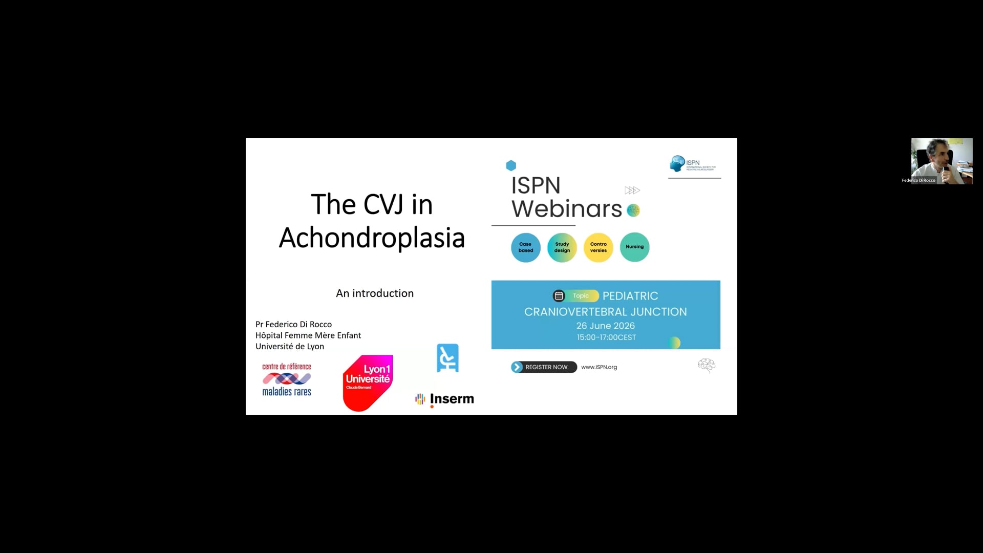 ISPN Webinar 6/26 – Pediatric Craniovertebral Junction (CVJ) – The CVJ in Achondroplasia