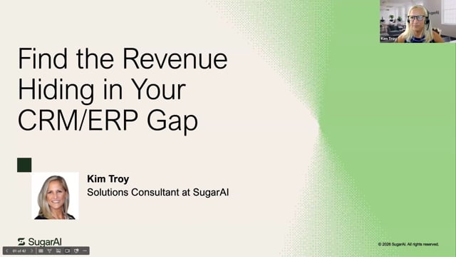 Webinar Replay Find the Revenue Hiding in Your CRM/ERP Gap Video