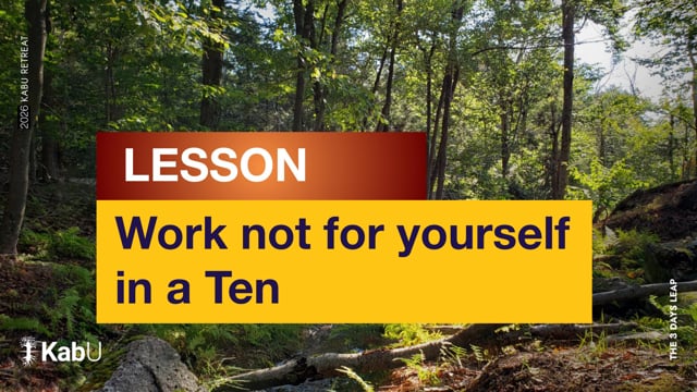 Jun 13, 2026 – Work Not For yourself in a Ten